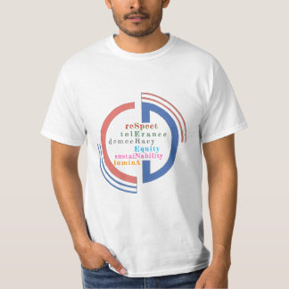 “Civic Words” Typografie T-shirt