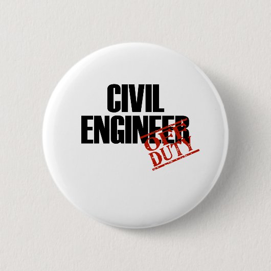 CIVIEL ENGINEER LICHT RONDE BUTTON 5,7 CM (Voorkant)
