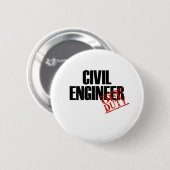 CIVIEL ENGINEER LICHT RONDE BUTTON 5,7 CM (Voorkant /achterkant)