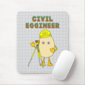 civiel-ingenieur muismat (Met muis)