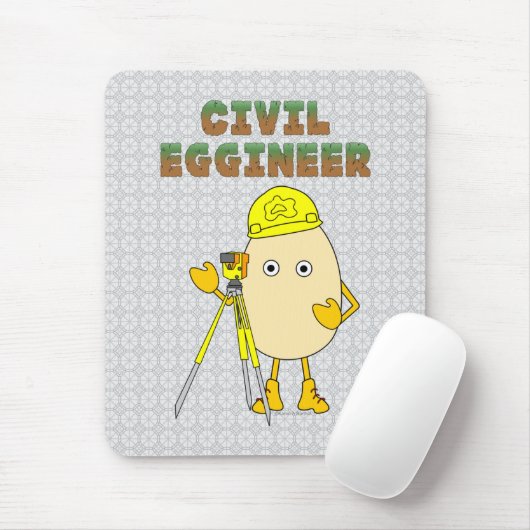 civiel-ingenieur muismat (Met muis)