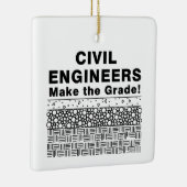 Civiel ingenieurs halen de graad keramisch ornament (Rechts)