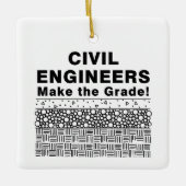 Civiel ingenieurs halen de graad keramisch ornament (Voorkant)