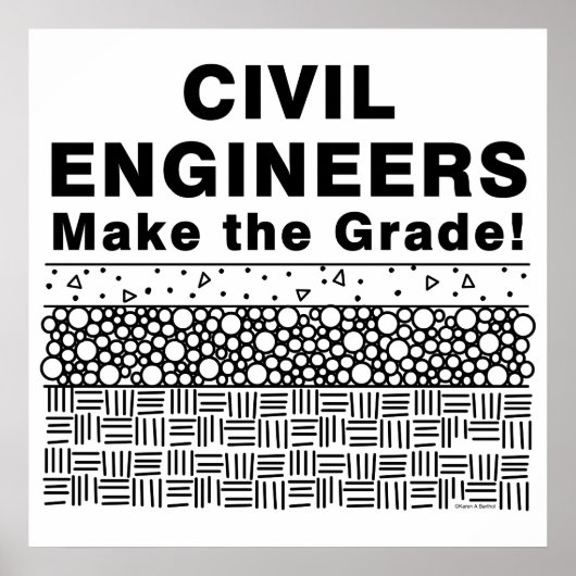 Civiel ingenieurs halen het poster (Voorkant)