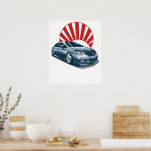 civiele auto poster (Keuken)