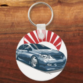 civiele auto sleutelhanger (Voorkant)