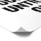 Civiele beschaving zonder Mannen Funny Poster (Hoek)