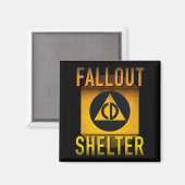 Civiele Bescherming Fallout Shelter Atomic Age Gru Magneet (Voorkant / Achterkant)