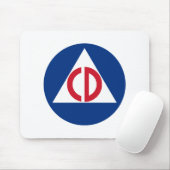 civiele bescherming Mousepad Muismat (Met muis)