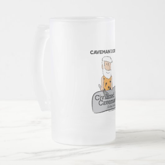 Civiele Caveman Cooking Mok (Voorkant links)