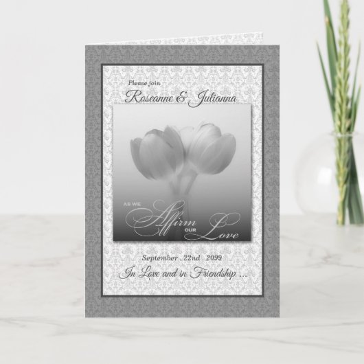 Civiele ceremonie Gay en Lesbian Wedding Silver (Voorkant)