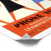 Civiele Defensie - Trein om hulp van de Zuster te  Poster (Hoek)