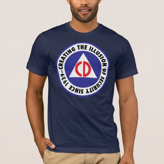 Civiele defensie - "versterkt" t-shirt (Voorkant)