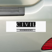 Civiele disgehoorzaamheid bumpersticker (Op auto)