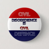 Civiele disgehoorzaamheid Button (Voorkant)