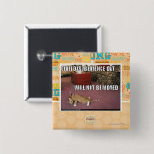 Civiele disgehoorzaamheidskat vierkante button 5,1 cm (Voorkant /achterkant)