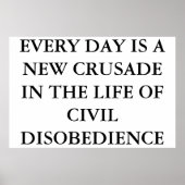 CIVIELE DISOBEDIEN POSTER (Voorkant)