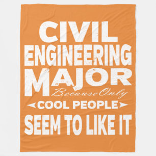 Civiele ingenieur College alleen Cool Mensen Fleece Deken