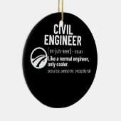 Civiele ingenieur Definitie Funny Civil Engineerin Keramisch Ornament (Rechts)