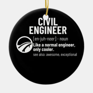 Civiele ingenieur Definitie Funny Civil Engineerin Keramisch Ornament