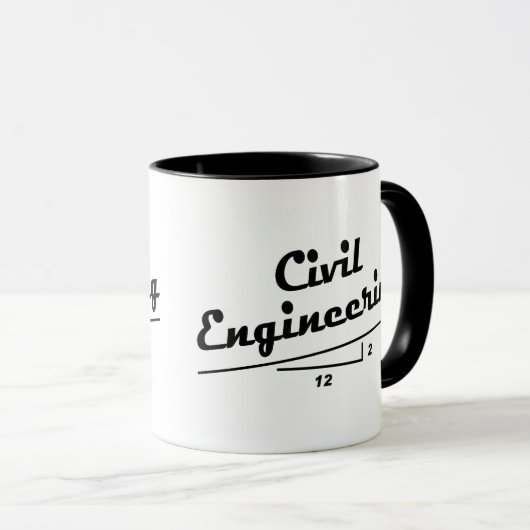 Civiele Ingenieur Helling Mok (Voorkant rechts)