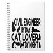 Civiele ingenieur houdt van katten notitieboek (Voorkant)