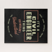 Civiele ingenieur legpuzzel (Horizontaal)