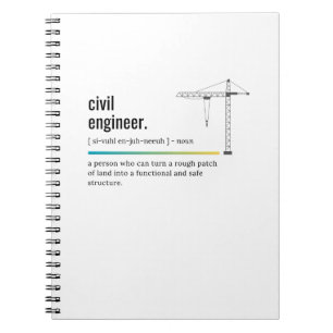 Civiele ingenieur notitieboek