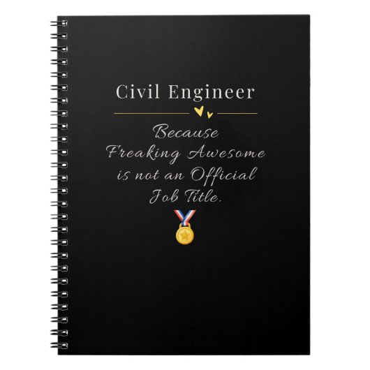 Civiele ingenieur notitieboek (Voorkant)