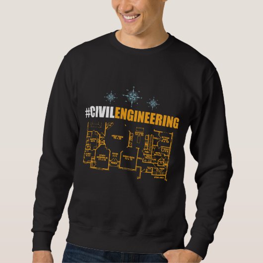 Civiele ingenieur Shirt - Student civiele techniek (Voorkant)
