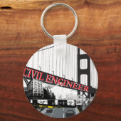 Civiele ingenieur sleutelhanger (Voorkant)