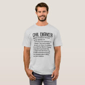 Civiele ingenieur t-shirt (Voorkant volledig)