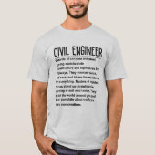 Civiele ingenieur t-shirt (Voorkant)