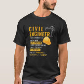 Civiele ingenieur t-shirt (Voorkant)