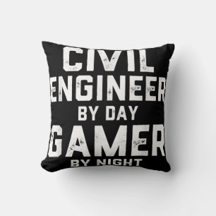 Civiele ingenieur tegen eendaags gamer tegen nacht kussen
