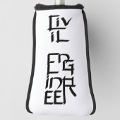 Civiele ingenieur Teken Golfheadcover (Draai 90)