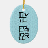 Civiele ingenieur Teken Keramisch Ornament (Voorkant)