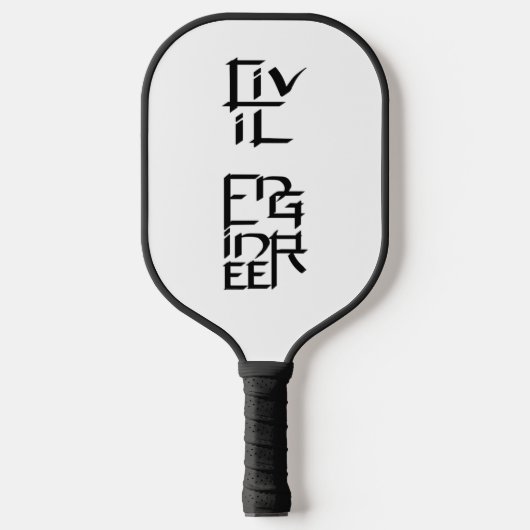 Civiele ingenieur Teken Pickleball Paddle (Voorkant)