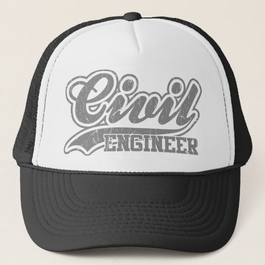 Civiele ingenieur trucker pet (Voorkant)