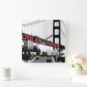 Civiele ingenieur vierkante klok (Huis)