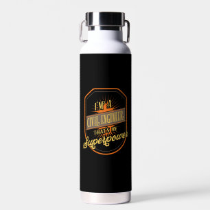 Civiele ingenieur waterfles