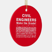 Civiele ingenieurs maken de klasse keramisch ornament (Rechts)