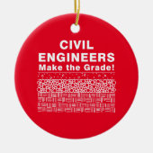 Civiele ingenieurs maken de klasse keramisch ornament (Voorkant)