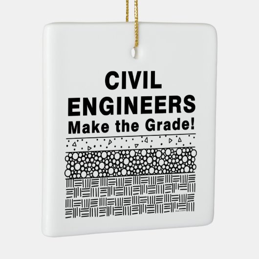 Civiele ingenieurs maken de klasse keramisch ornament (Rechts)