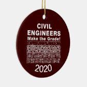 Civiele ingenieurs maken de klasse keramisch ornament (Rechts)