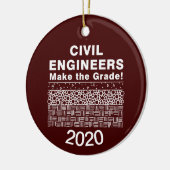 Civiele ingenieurs maken de klasse keramisch ornament (Links)