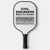 Civiele ingenieurs maken de klasse pickleball paddle (Voorkant)