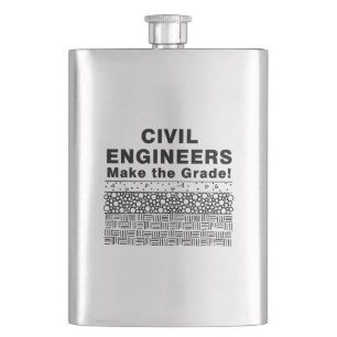 Civiele ingenieurs maken de rang Mok Flacon