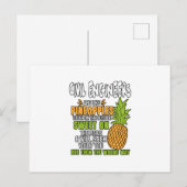 Civiele ingenieurs zijn als ananassen. aankondigingskaart (Voorkant / Achterkant)