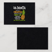 Civiele ingenieurs zijn als ananassen. visitekaartje (Voorkant / Achterkant)